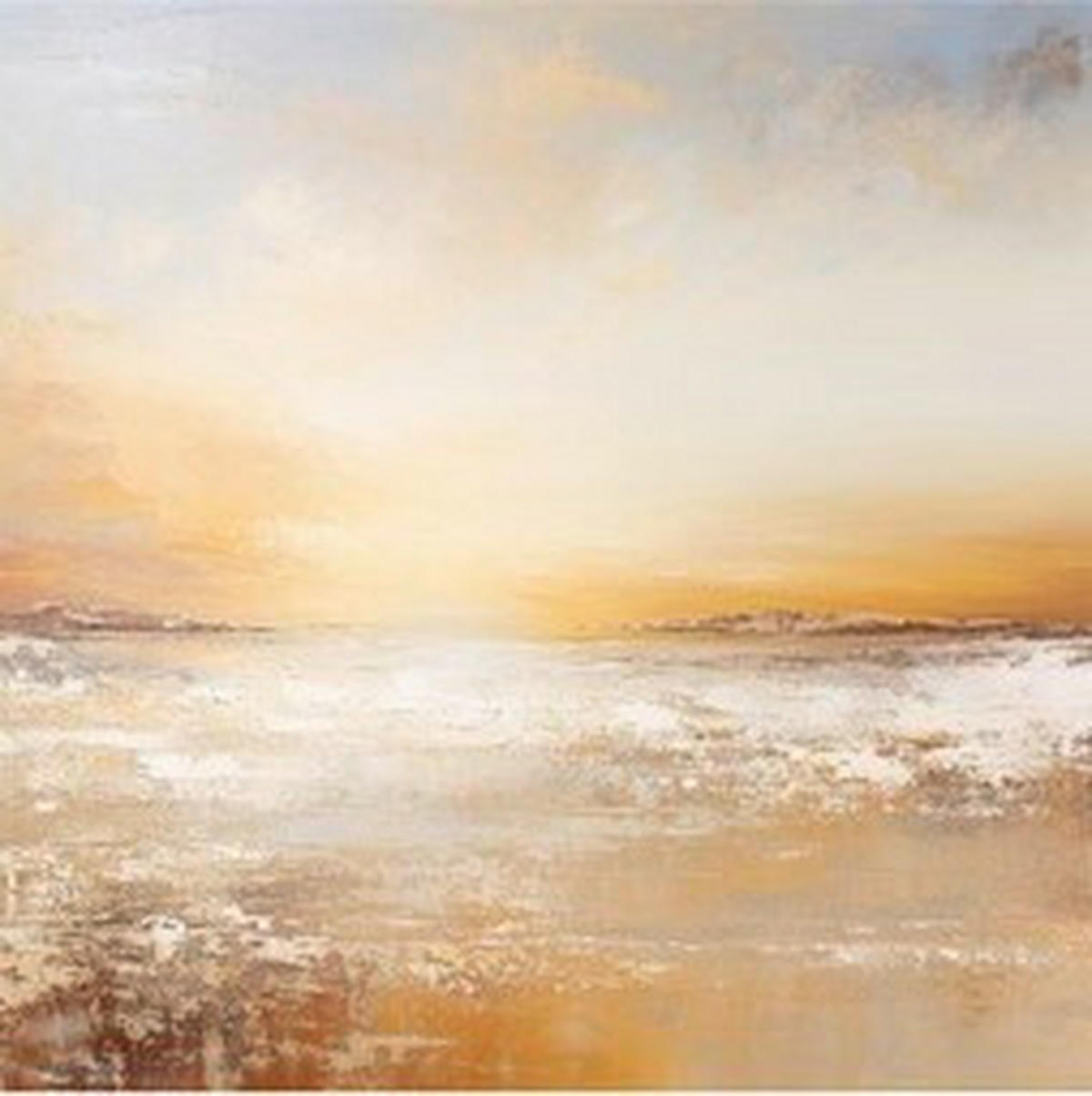 METALLBILD Strand & Meer  - Multicolor, Basics, Metall (50/50/2cm) - Euroart