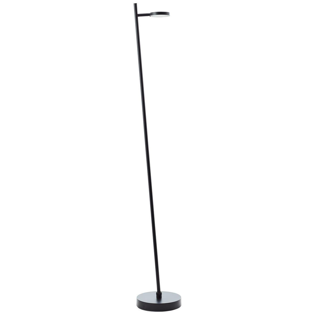 LED-STEHLEUCHTE 24,6/135/20 cm  - Schwarz, KONVENTIONELL, Kunststoff/Metall (24,6/135/20cm) - Brilliant