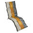 SESSELAUFLAGE Streifen - Naturfarben/Orange, LIFESTYLE, Textil (50/170/8cm)