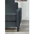 ECKSOFA  in Chenille, Flachgewebe Blau  175/316 cm  - Blau/Schwarz, Design, Textil/Metall (175/316cm) - Dieter Knoll