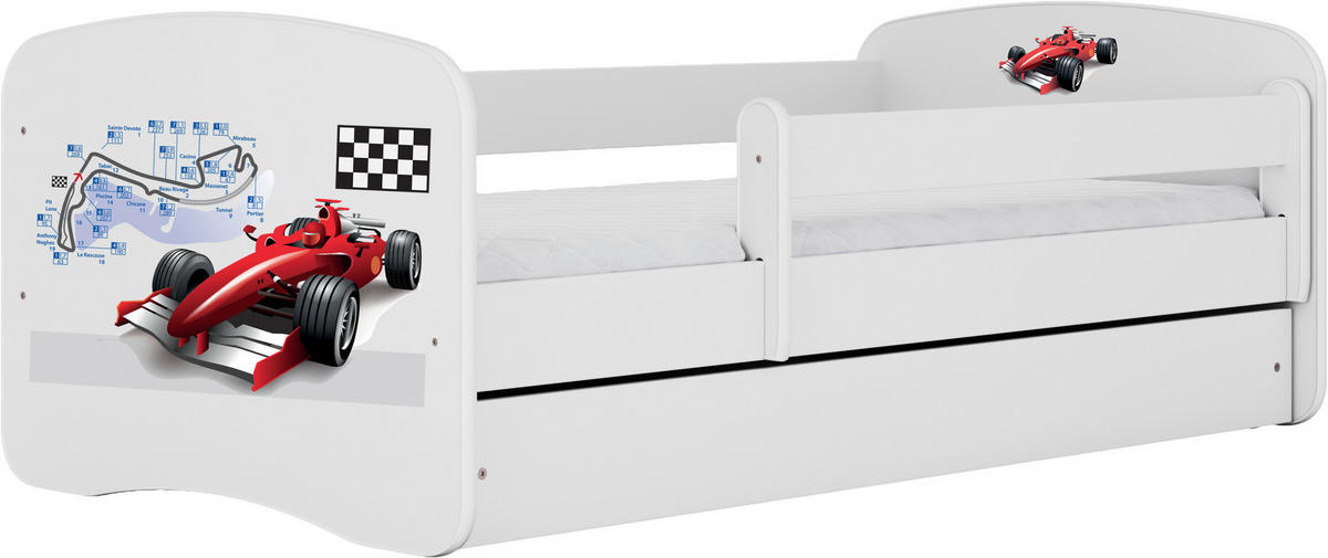 KINDER-/JUNIORBETT - Birkefarben/Weiß, MODERN, Holz/Holzwerkstoff (80/160cm) - MID.YOU
