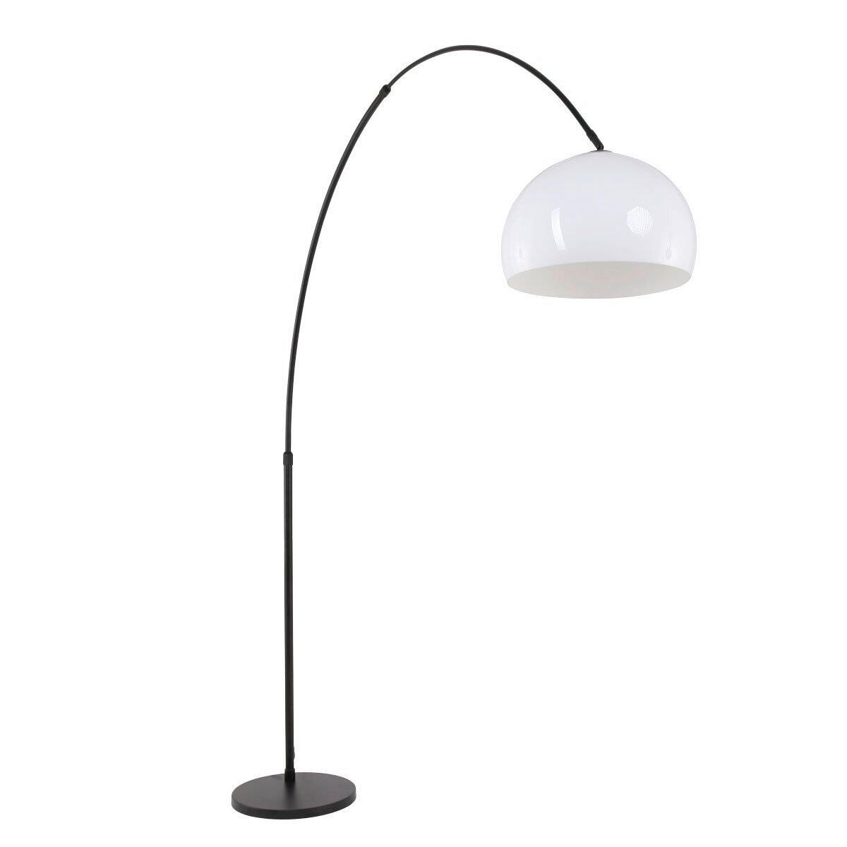 STEHLEUCHTE SPARKLED LIGHT 50/240/230 cm  - Schwarz/Weiß, Trend, Kunststoff/Metall (50/240/230cm)