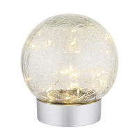 PUNJIVA STONA LAMPA - prozirna/srebrna, Osnovno, staklo/plastika (12/13,5cm)