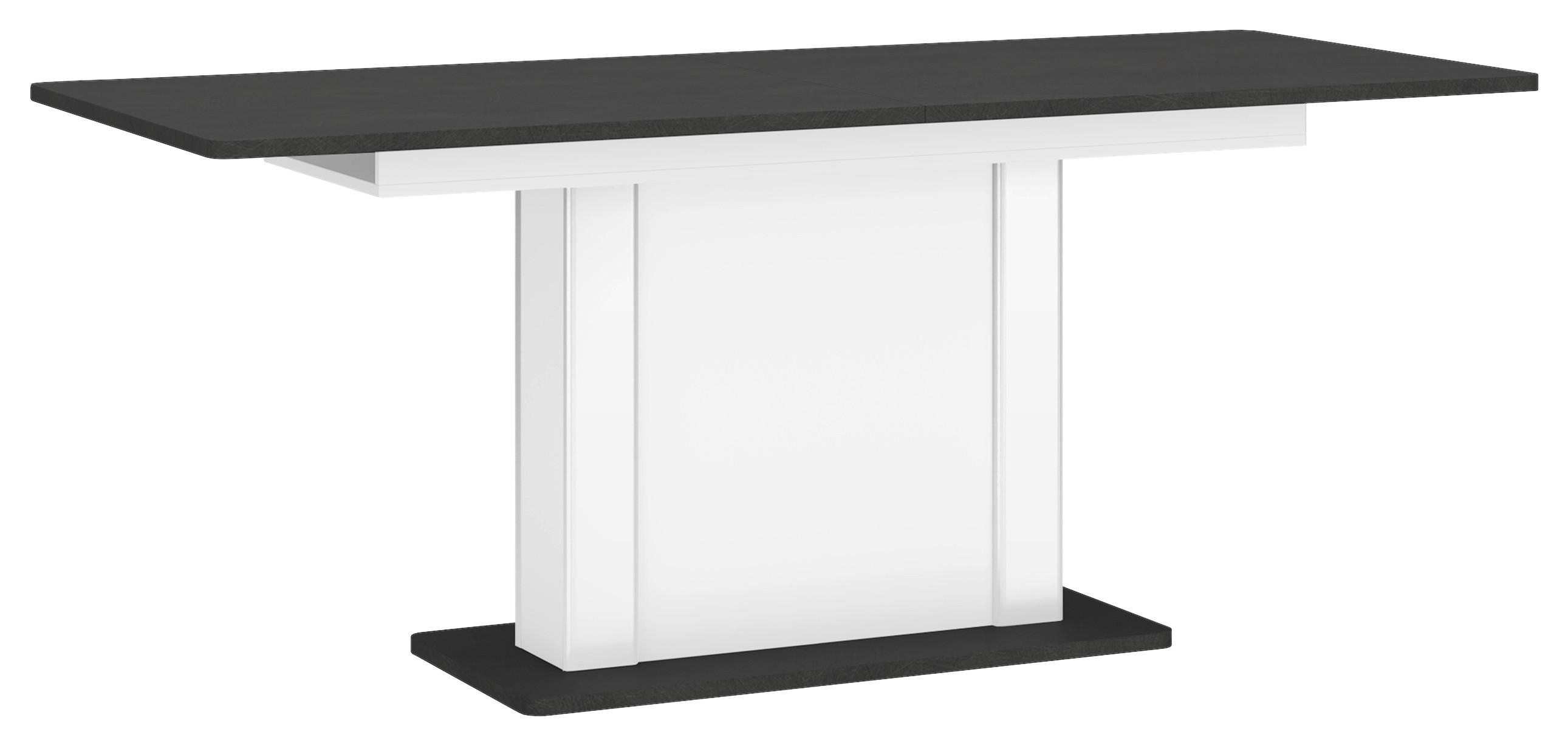 Ausziehtisch Alassio Graphitfarbe/weiß B: 180x220cm