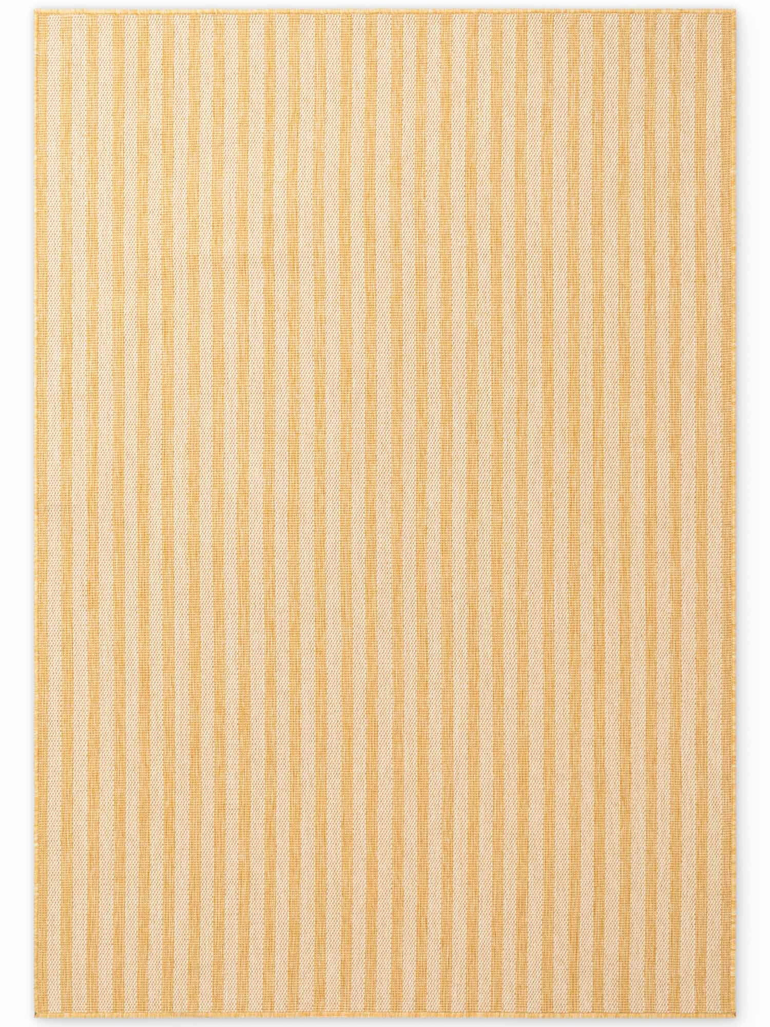 FLACHWEBETEPPICH Wohnzimmer 120/170 cm Haringey Dunkelgelb, Weiß rechteckig  - Dunkelgelb/Weiß, Basics, Kunststoff (120/170cm) - Ted Baker