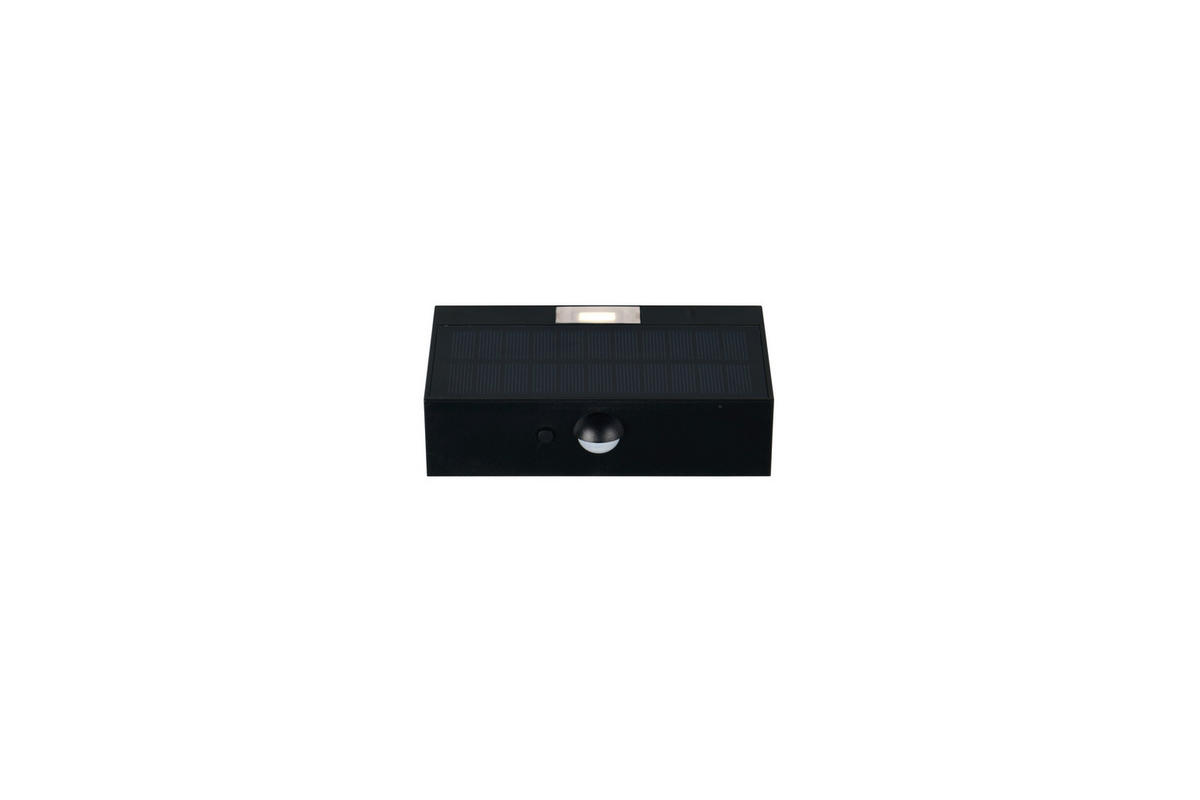 AUßENWANDLEUCHTE Elvas 13.8/3.6/9 cm  - Schwarz, Design, Kunststoff (13.8/3.6/9cm)