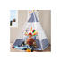 SPIELZELT - Blau/Naturfarben, Basics, Holz/Textil (120/155/120cm) SPIELZELT - Blau/Naturfarben, Basics, Holz/Textil (120/155/120cm)