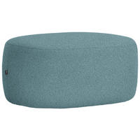 HOCKER in Textil Petrol  - Petrol/Schwarz, MODERN, Kunststoff/Textil (88/43/66cm) - Hom`in