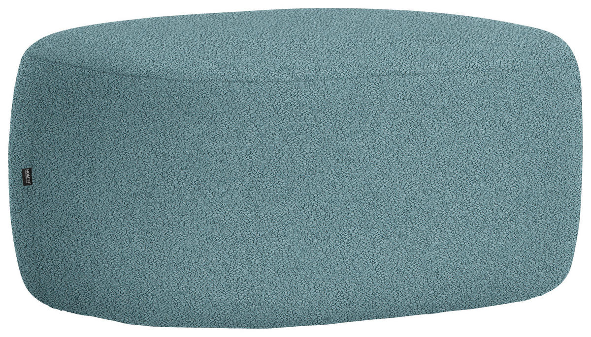 HOCKER in Textil Petrol  - Petrol/Schwarz, MODERN, Kunststoff/Textil (88/43/66cm) - Hom`in