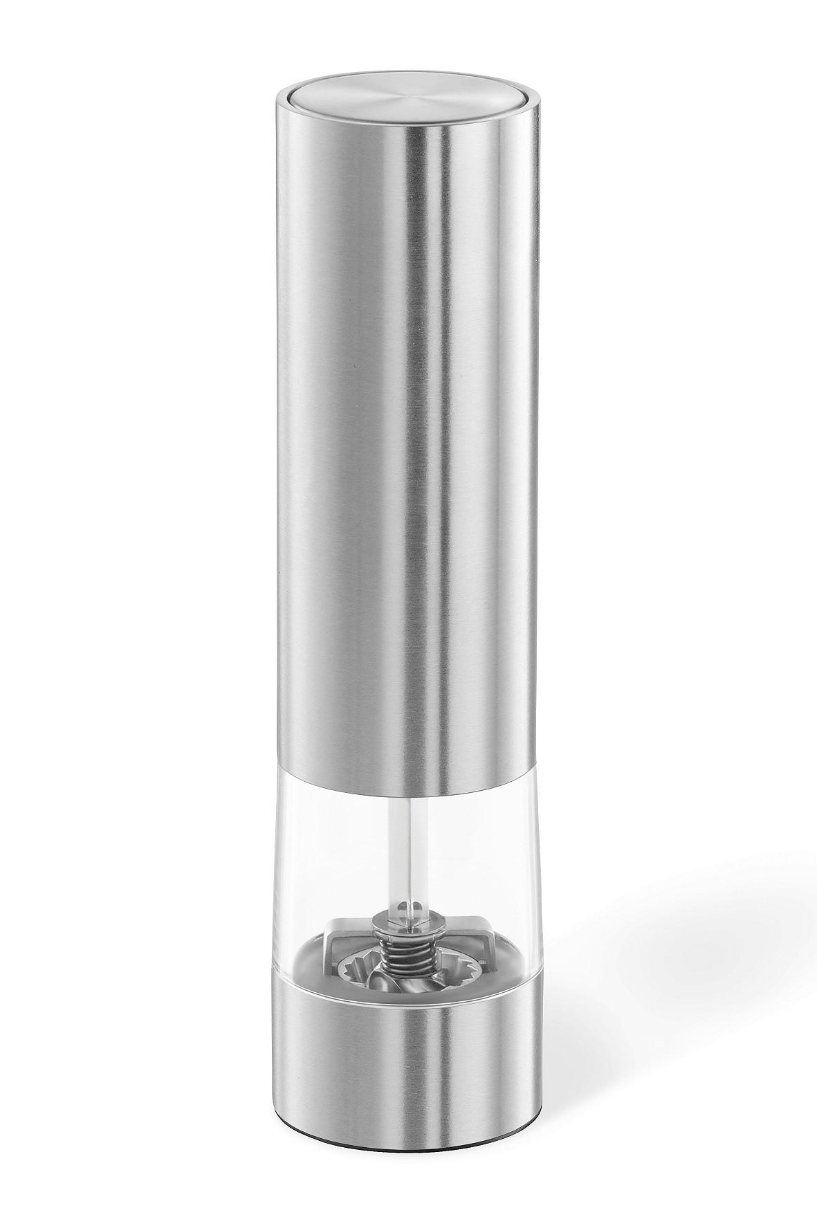 ELEKTR. PFEFFERMÜHLE Monino  - Klar/Edelstahlfarben, Basics, Kunststoff/Metall (4,5/16,9cm) - Zack