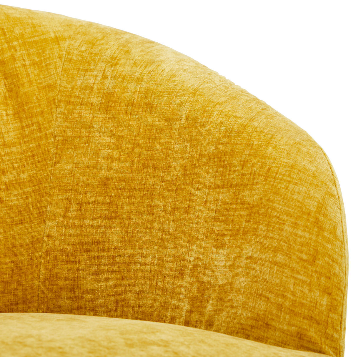 COCKTAILSESSEL Flachgewebe Ecru, Gelb    - Ecru/Gelb, Design, Holz/Textil (72/71/74cm) - MID.YOU