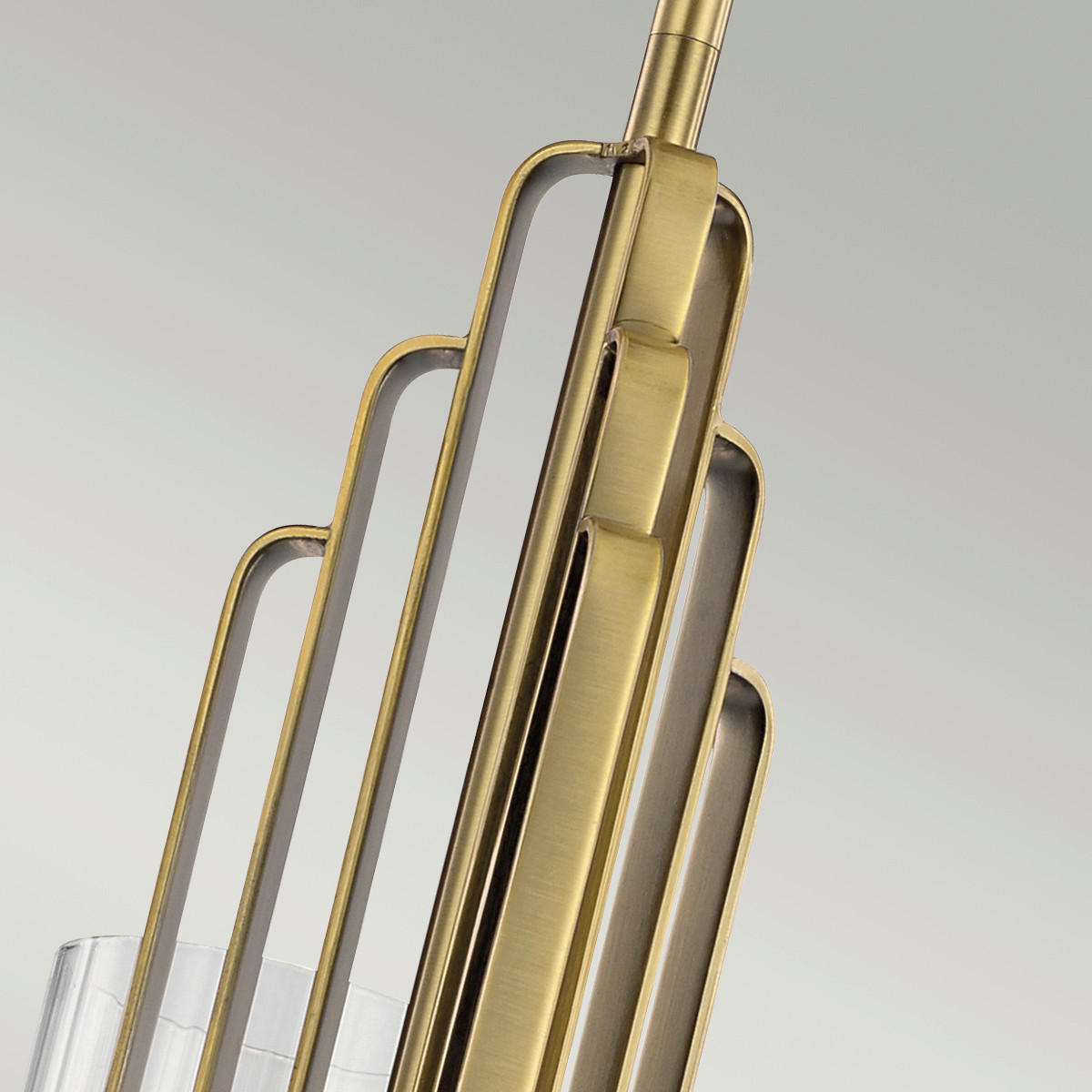 KRONLEUCHTER 45.9/47.9 cm    - Messingfarben, Konventionell, Glas/Metall (45.9/47.9cm) - Elstead Lighting