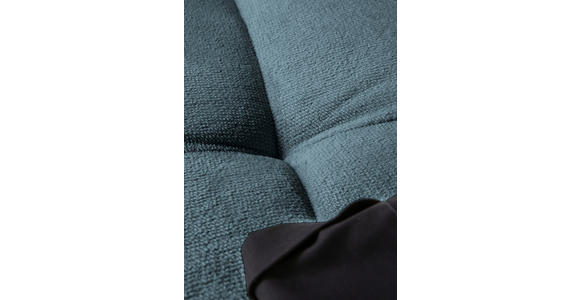 ECKSOFA  in Plüsch Petrol  190/288 cm  - Dunkelbraun/Petrol, KONVENTIONELL, Holz/Textil (190/288cm) - Carryhome