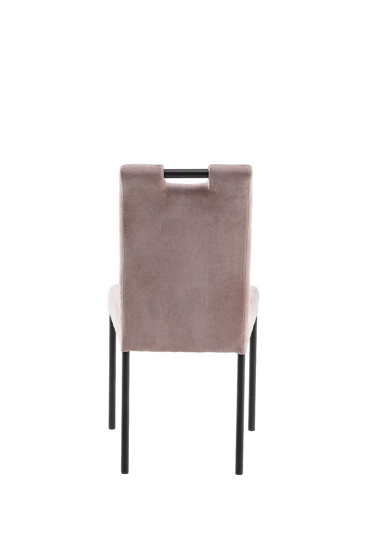 STOLICA  tamno ružičasta  metal, tekstil      - tamno ružičasta/crna, Moderno, metal/tekstil (46/91/61cm)