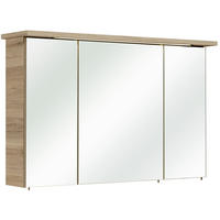 SPIEGELSCHRANK 115/72/20 cm  - Chromfarben/Eichefarben, Modern, Glas/Holzwerkstoff (115/72/20cm) - Xora