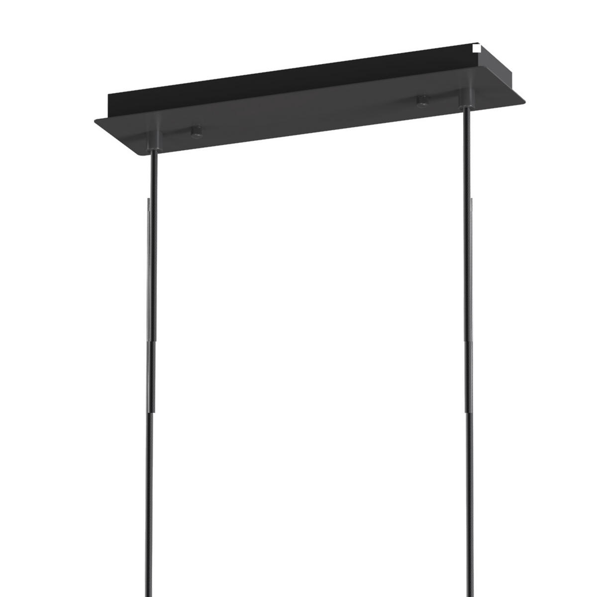 PENDELLEUCHTE PALOMA 86/33/150 cm   - Schwarz, Design, Glas/Metall (86/33/150cm)