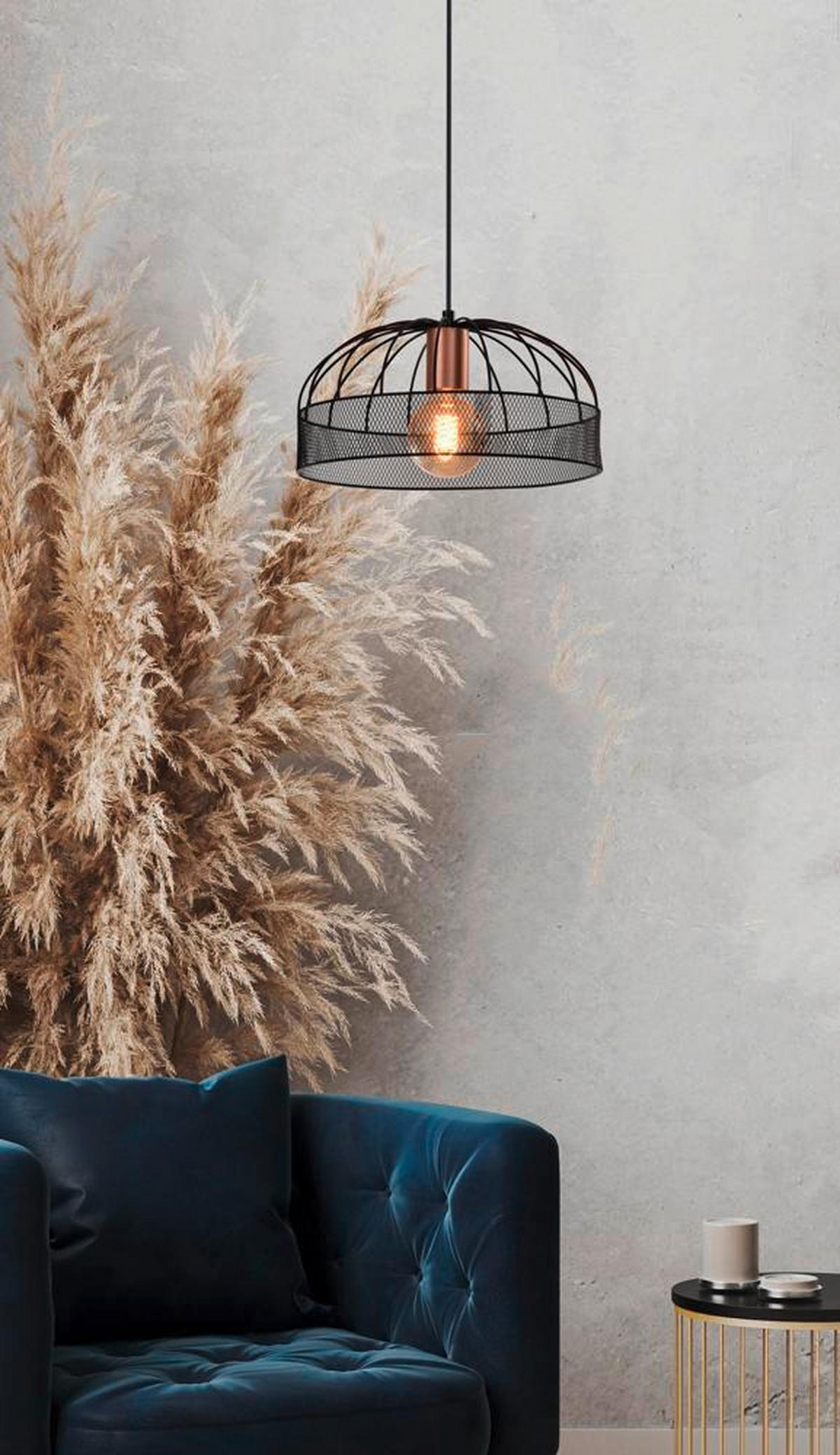 HÄNGLAMPA 30/30/100 cm  - svart, Basics, metall (30/30/100cm)