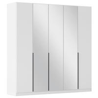 DREHTÜRENSCHRANK in Weiss  - Weiss/Grau, Modern, Holzwerkstoff/Metall (226/229/54cm) - Rauch Möbel