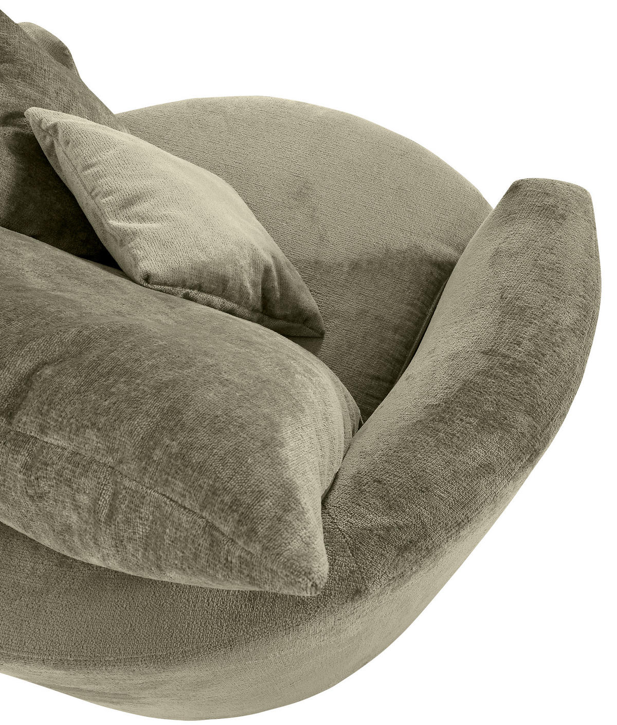 SESSEL in Chenille Grün  - Schwarz/Grün, KONVENTIONELL, Textil/Metall (115/72/115cm) - Carryhome