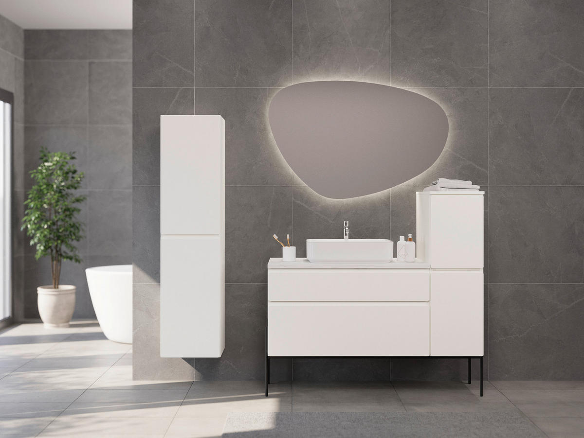 BADEZIMMERSPIEGEL 110/72/3,5 cm  - Klar, MODERN, Glas (110/72/3,5cm) - Welnova
