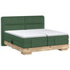 BOXSPRINGBETT 160/200 cm  in Eichefarben, Grün  - Eichefarben/Grün, Natur, Holz/Holzwerkstoff (160/200cm) - Valnatura