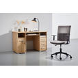 SCHREIBTISCH 120/67/75 cm  in Eiche Artisan  - Silberfarben/Eiche Artisan, Basics, Holz/Kunststoff (120/67/75cm) - Carryhome