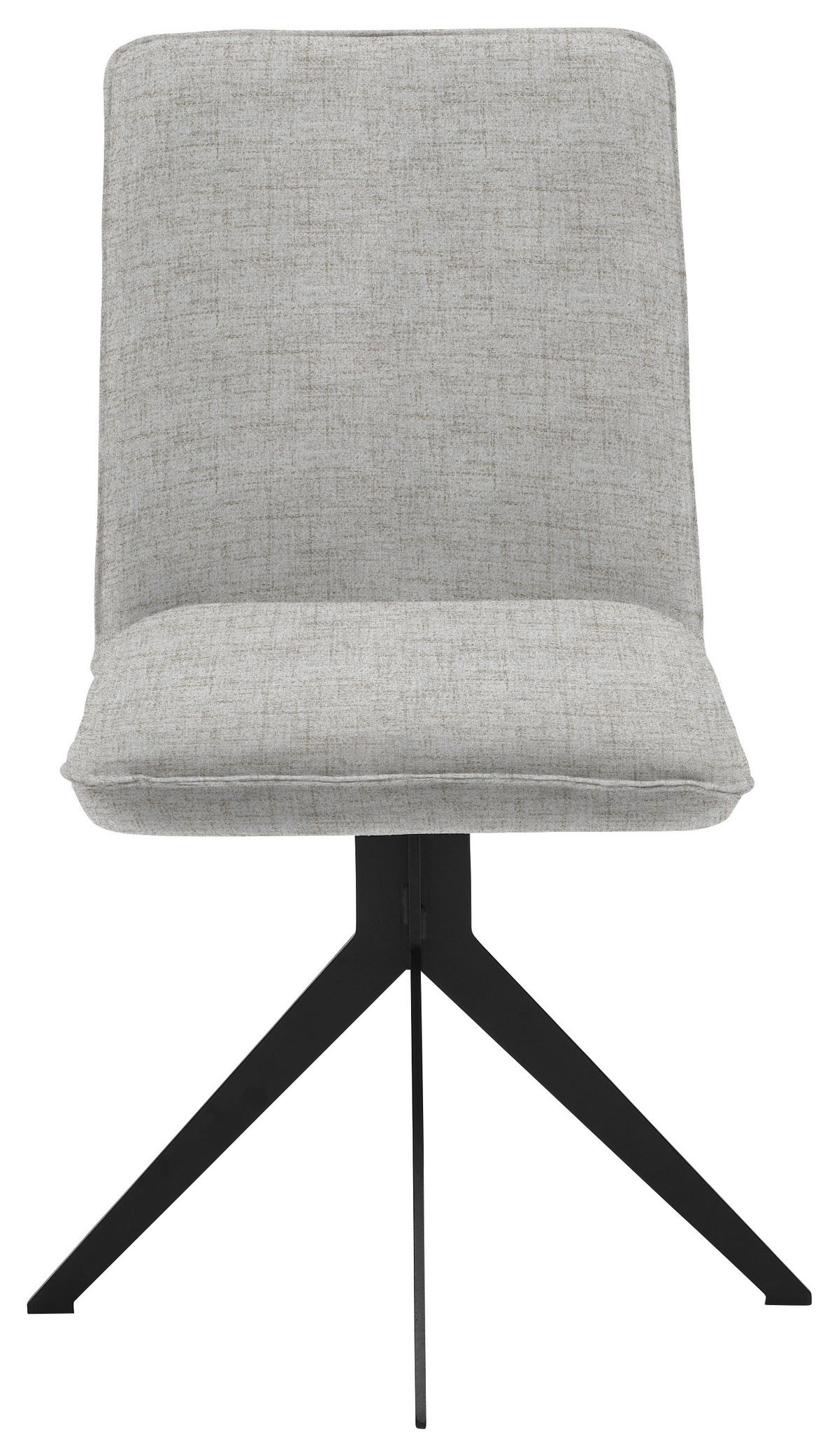STUHL drehbar Webstoff Schwarz, Beige  - Beige/Schwarz, Design, Textil/Metall (46,5/87/64cm) - Voleo