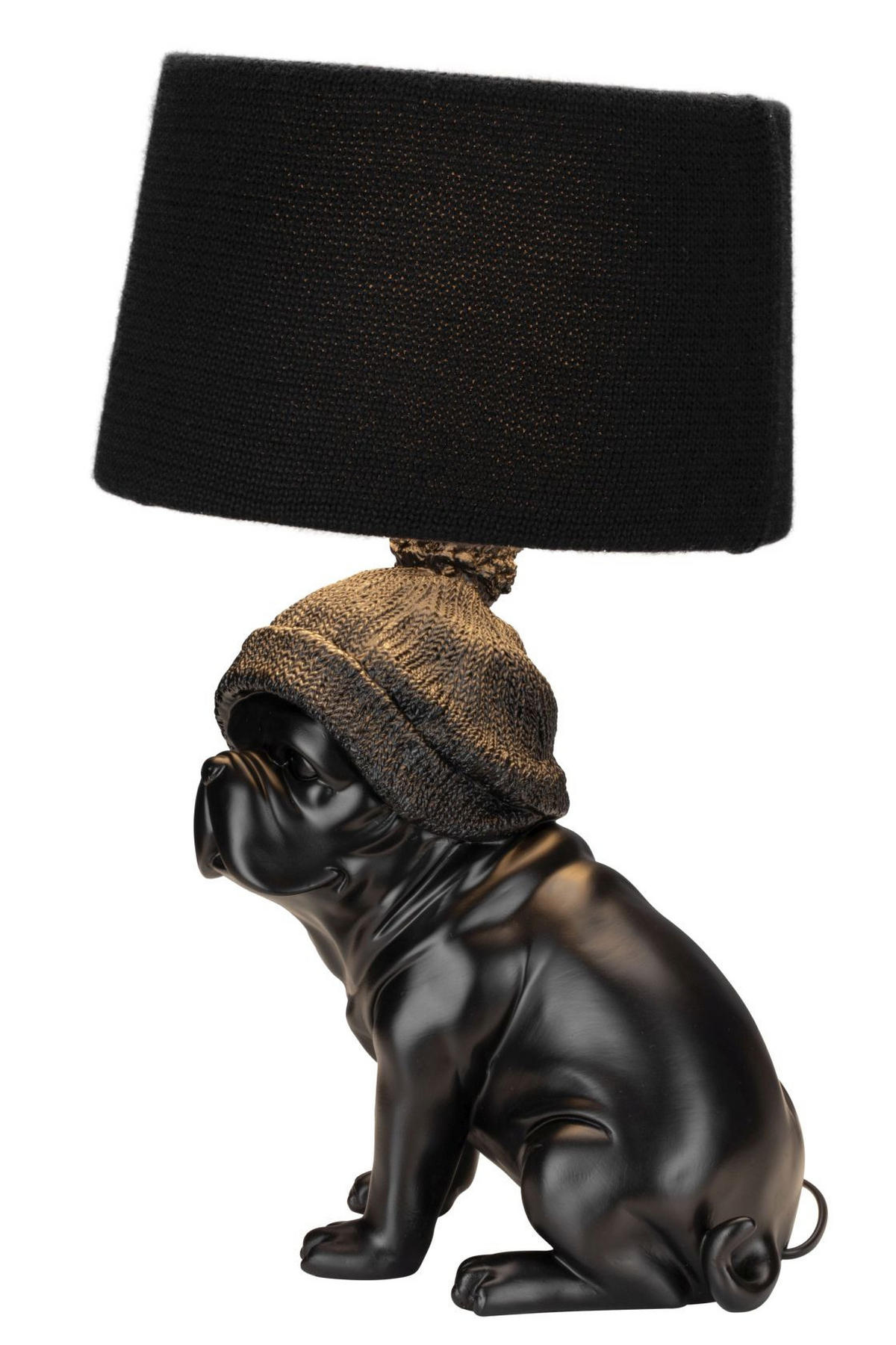 DECORAȚIUNE BULDOG - negru, Lifestyle, plastic/metal (33/30/53cm) - Novel