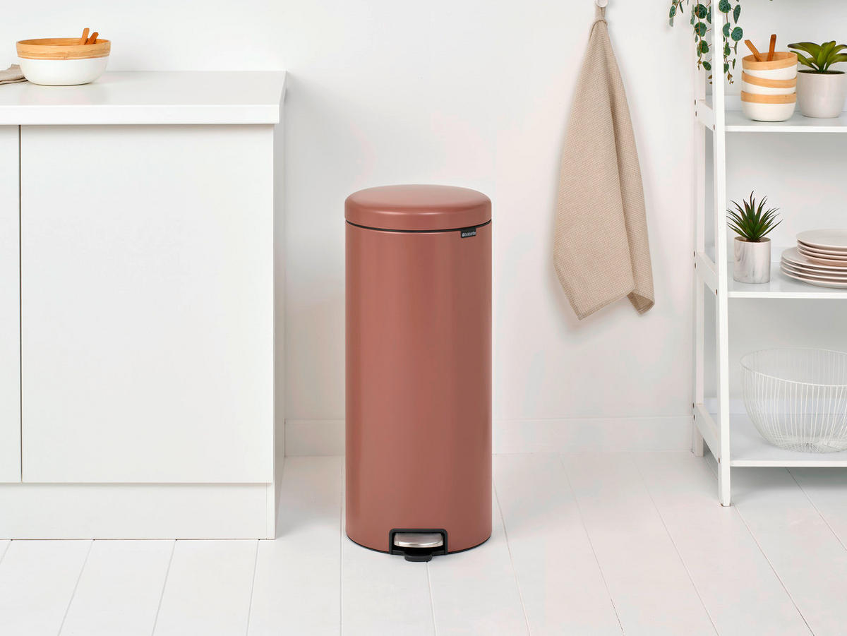 TRETEIMER 30 l  Metall  - Taupe/Anthrazit, Basics, Kunststoff/Metall (29,3/67,9/38cm) - Brabantia