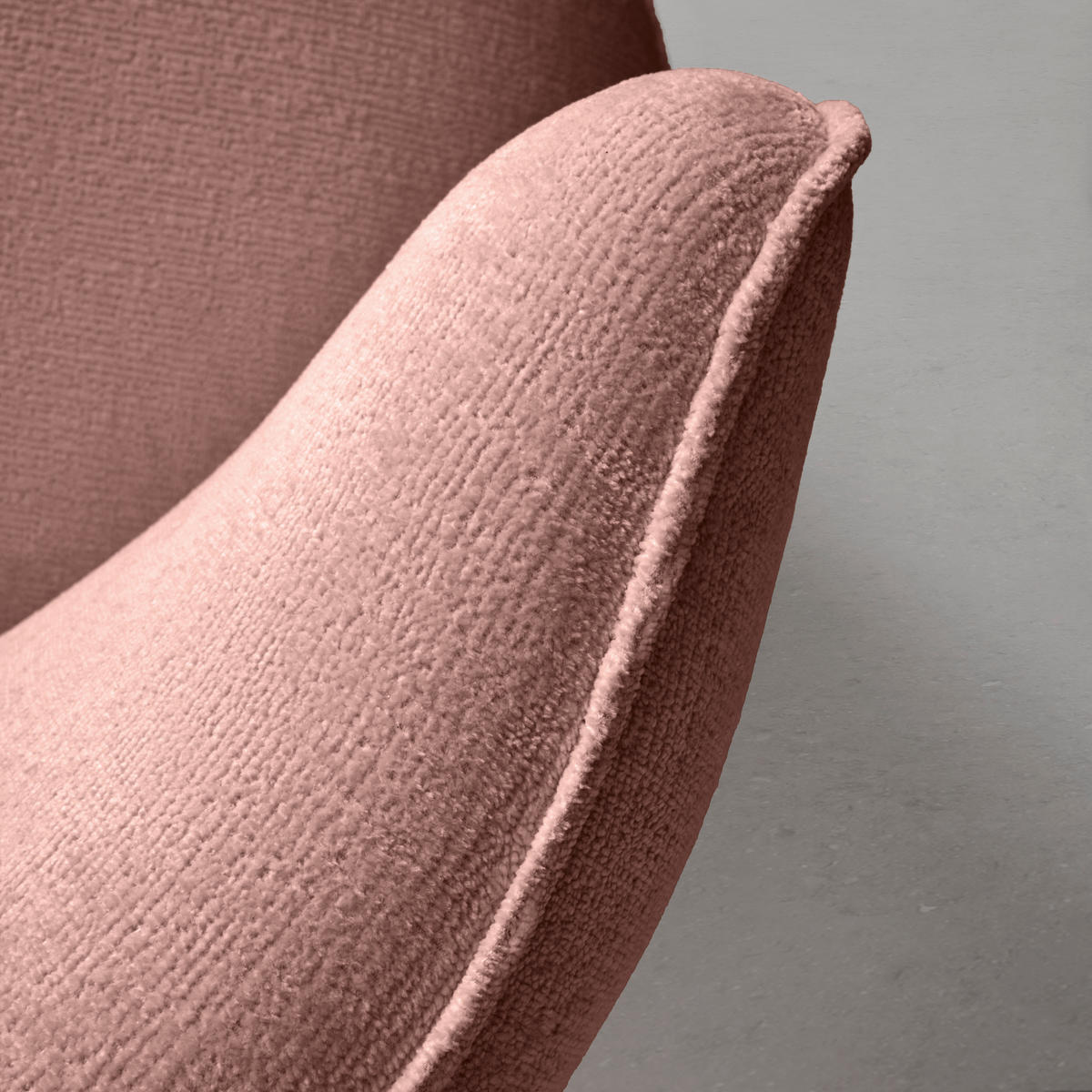 FÅTÖLJ i textil rosa  - svart/rosa, Modern, metall/textil (77/81/85cm) - MID.YOU