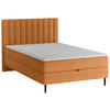 BOXBETT 120/200 cm  in Cognac  - Cognac/Schwarz, Design, Holz/Holzwerkstoff (120/200cm) - Stylife