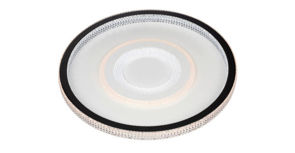 LED-DECKENLEUCHTE 49/6,5 cm - Klar/Schwarz, Trend, Kunststoff/Metall (49/6,5cm) - Novel
