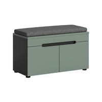 LAVICA DO PREDSIENE, 80/45/37 cm - čierna/sivá, Design, kompozitné drevo/plast (80/45/37cm) - Livetastic