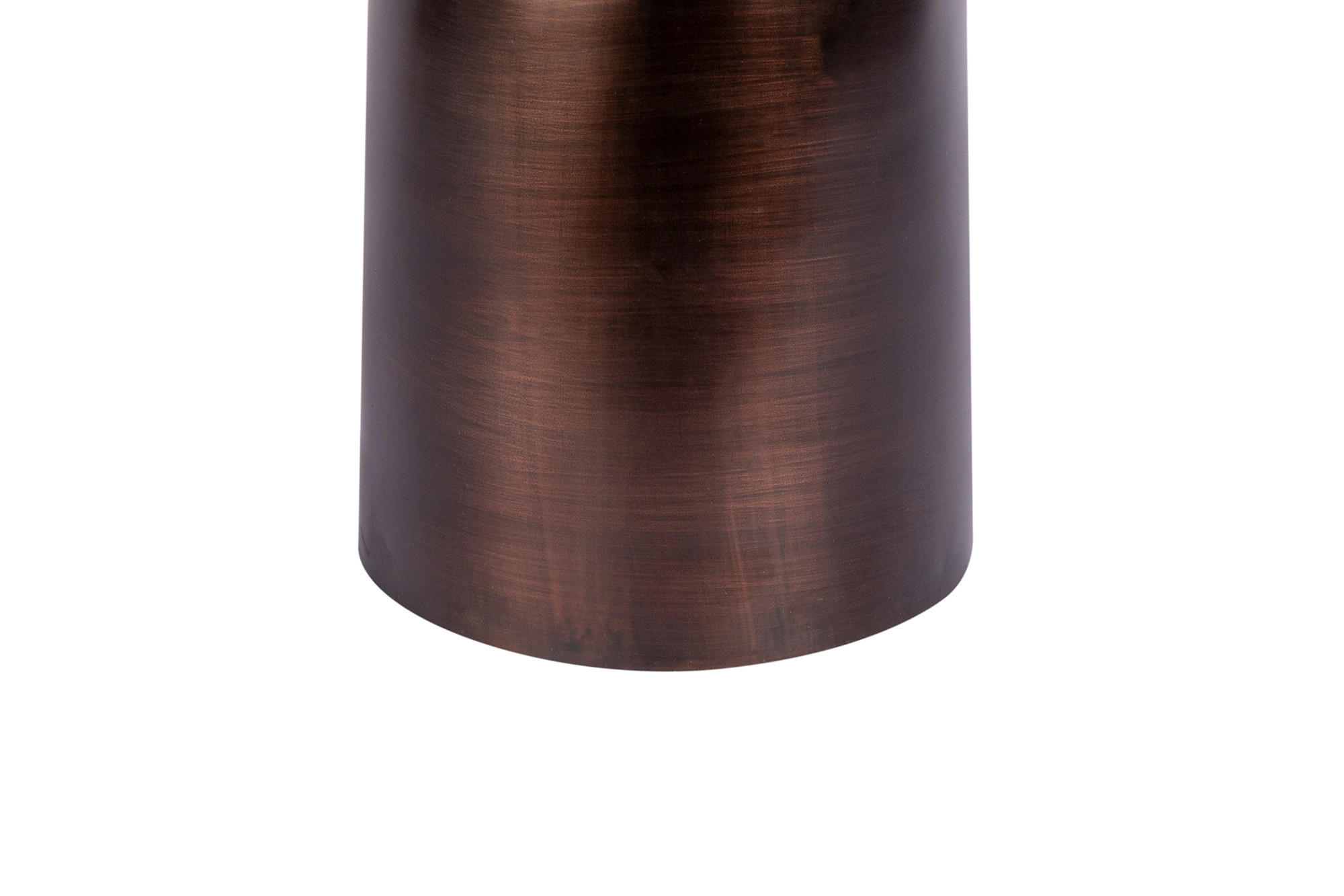 ODKLÁDACÍ STOLEK, hnědá - hnědá, Design, kov/kámen (47/47cm) - MID.YOU