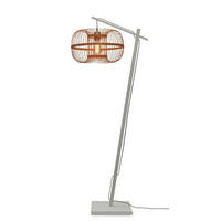 STEHLEUCHTE    - Naturfarben/Weiß, Trend (150/38/55cm) - Good & Mojo