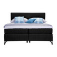 BOXSPRINGBETT 200/200 cm  in Schwarz  - Schwarz, KONVENTIONELL, Textil/Metall (200/200cm) - Esposa