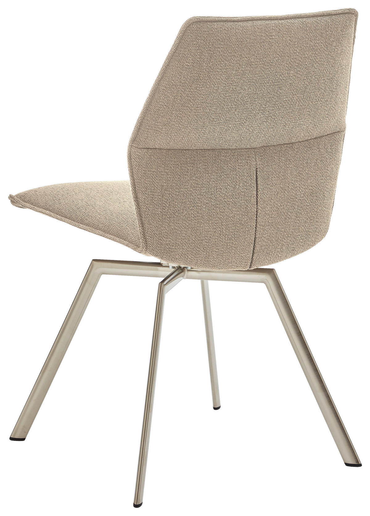 STUHL  in Stahl  - Sandfarben/Edelstahlfarben, Design, Textil/Metall (49/86/60cm) - Venjakob