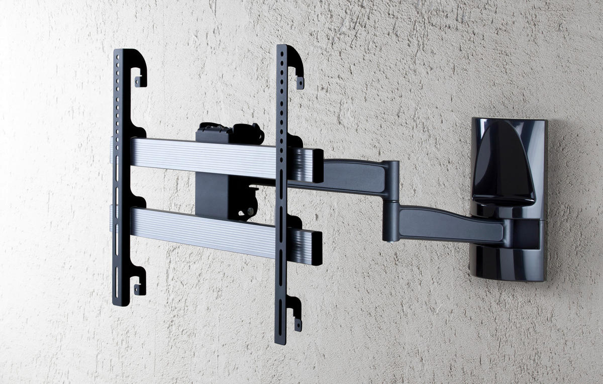 TV-WANDHALTER in Schwarz  - Schwarz, Konventionell, Metall (65/48/67cm) - MID.YOU