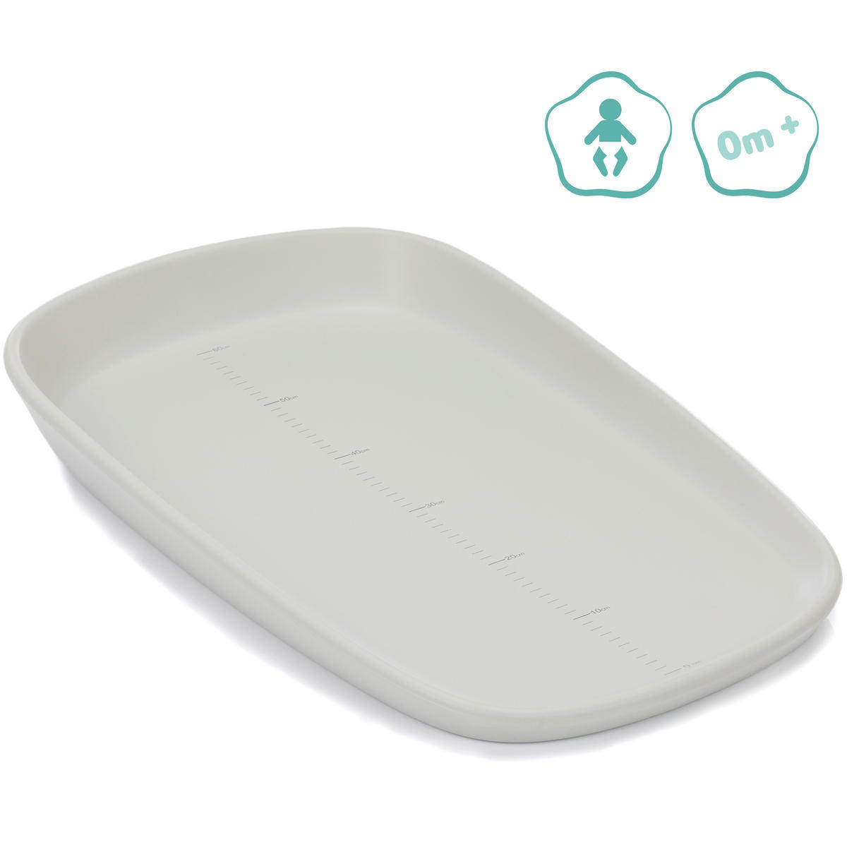 WICKELAUFLAGE - Hellgrau, Basics, Kunststoff (45/72cm) - Fillikid