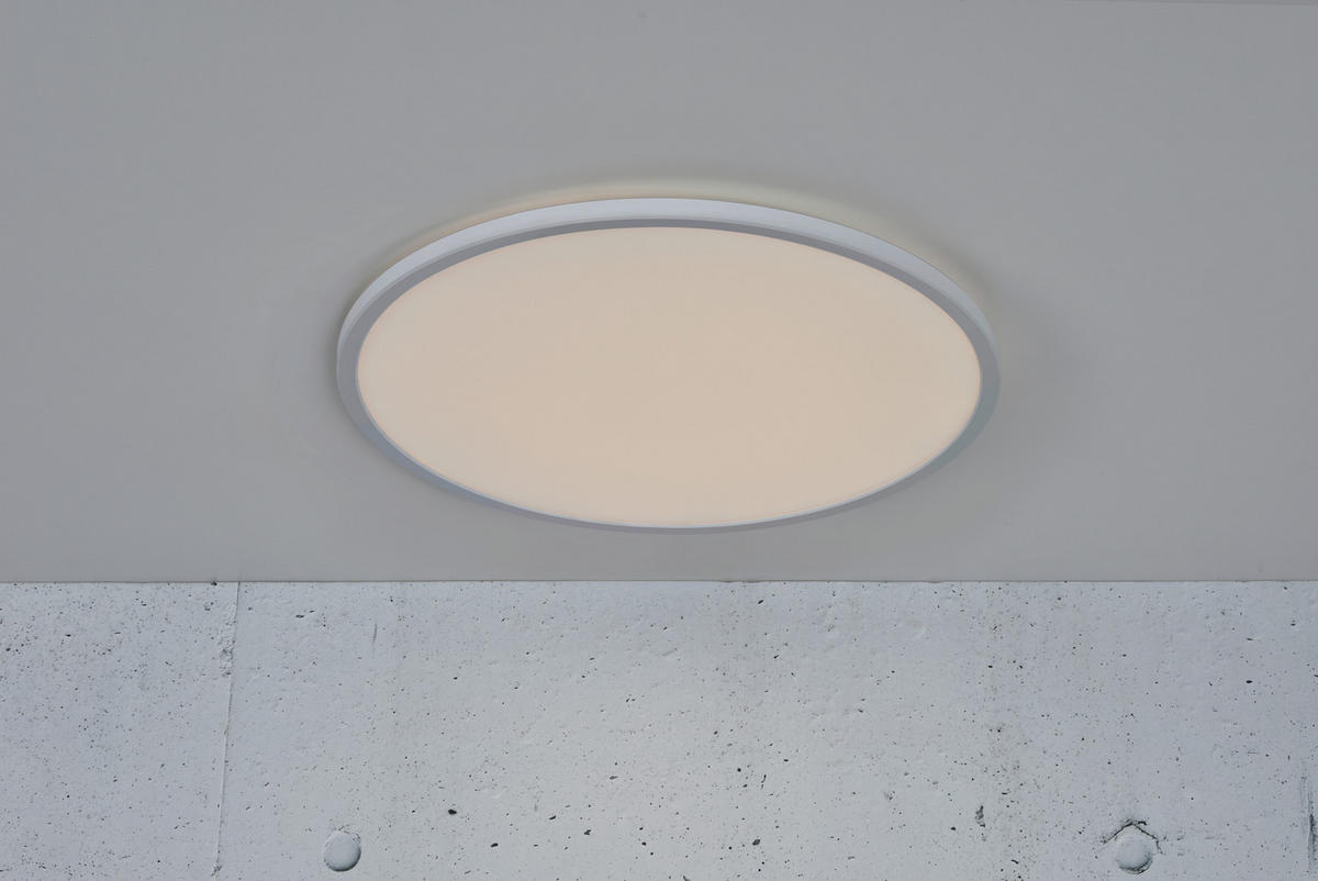 STROPNÍ SVÍTIDLO, 42,4/3,8 cm  - bílá, Basics, plast (42,4/3,8cm) - Nordlux