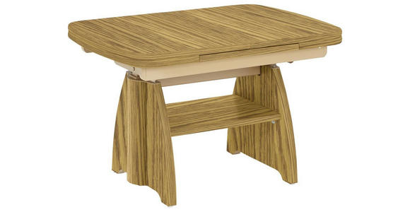 COUCHTISCH in Holz 90-130,5/65/56-75 cm  - Eichefarben, KONVENTIONELL, Holz (90-130,5/65/56-75cm) - Venda