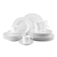 KOMBISERVICE Weiß Jade 30-teilig 6 Personen  - Weiß, KONVENTIONELL, Keramik (35/35/33cm) - Rosenthal
