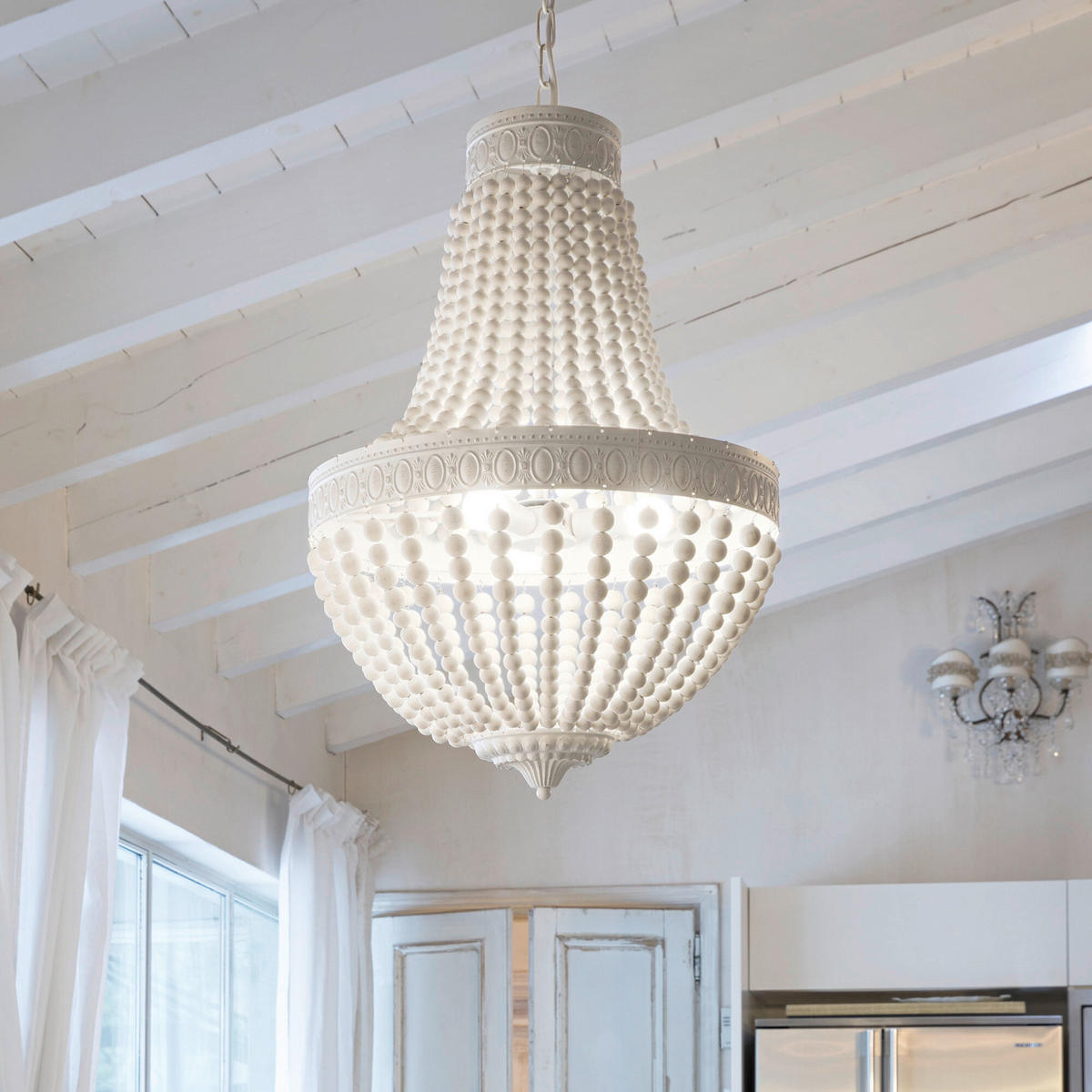 LUSTER  50/109/180 cm      Monet  - bijela, Natur, drvo/metal (50/109/180cm)