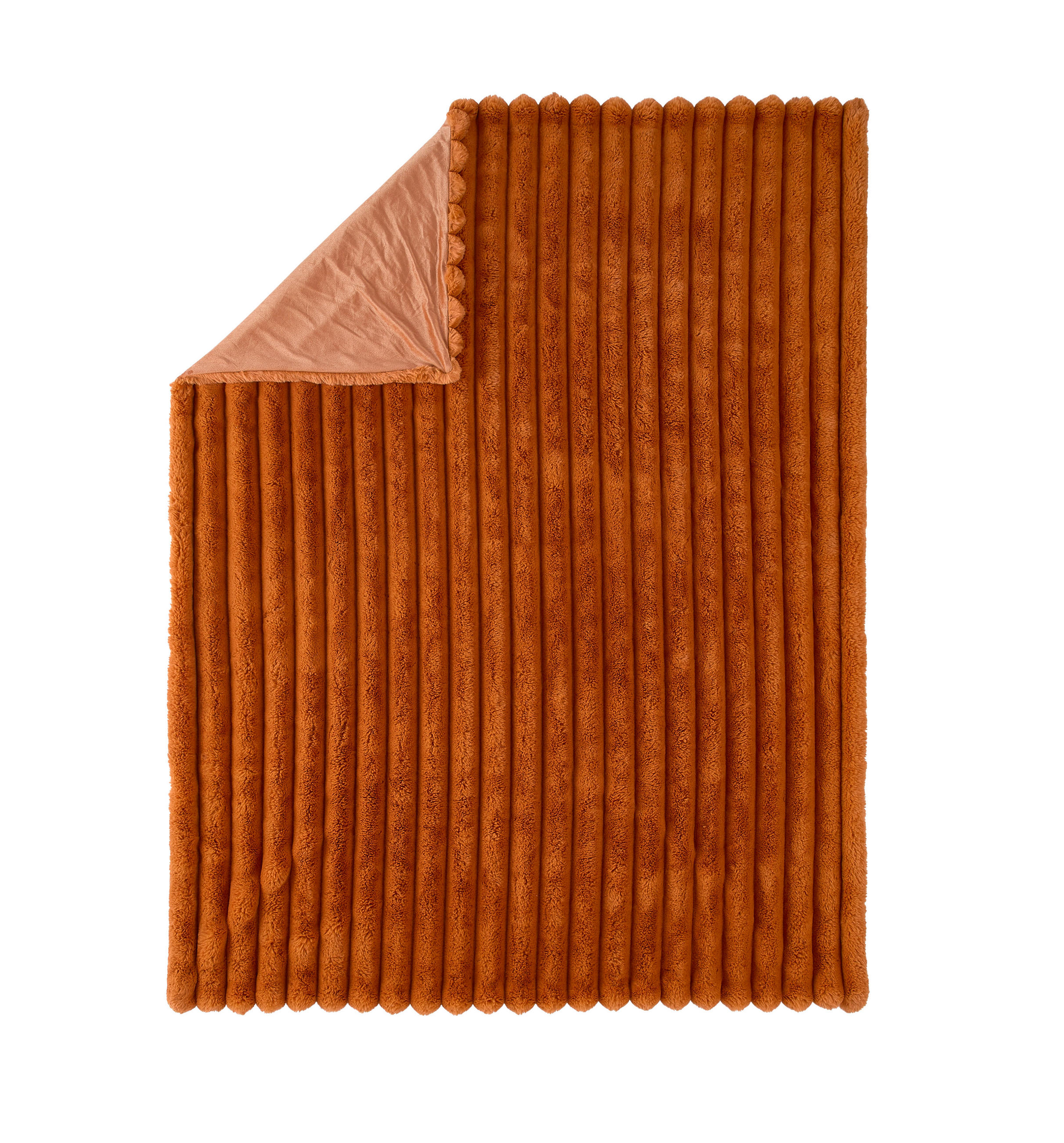 FELLDECKE 150/200 cm  - Terracotta, Textil (150/200cm) - Novel
