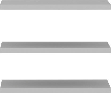 EINLEGEBODENSET 47,8/42/2,2 cm Grau  - Grau, Design, Holzwerkstoff (47,8/42/2,2cm) - Carryhome