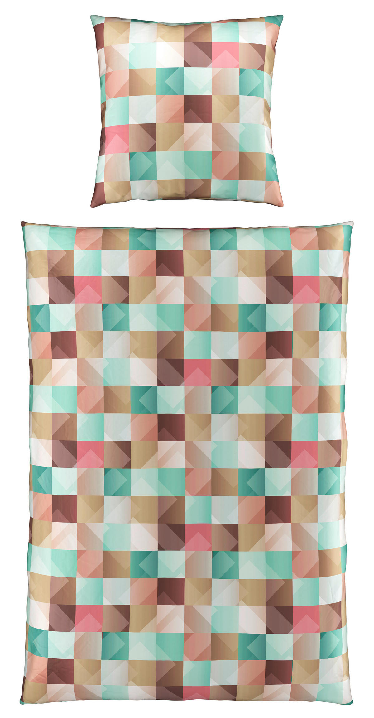 POVLEČENÍ, satén, zelená, 135/200 cm - zelená, Konvenční, textil (135/200cm) - Novel
