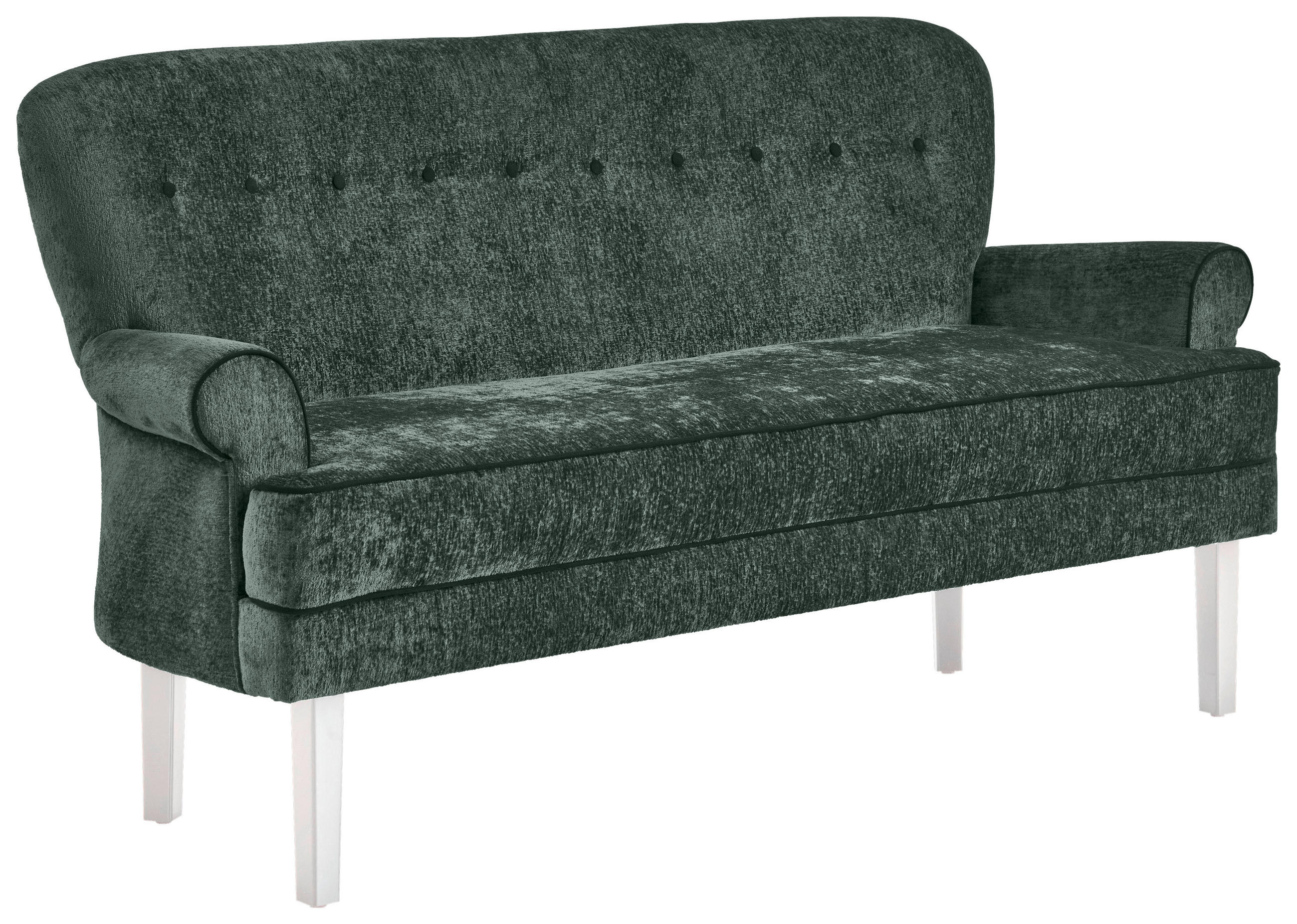 SITZBANK in Holz, Textil Grün  - Weiss/Grün, Lifestyle, Holz/Textil (180/91/75cm) - Valdera