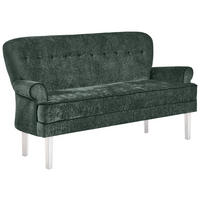 SITZBANK in Holz, Textil Grün  - Weiss/Grün, Lifestyle, Holz/Textil (180/91/75cm) - Valdera