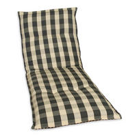 LIEGENAUFLAGE Karo  - Beige/Grau, Basics, Textil (63/9/190cm)