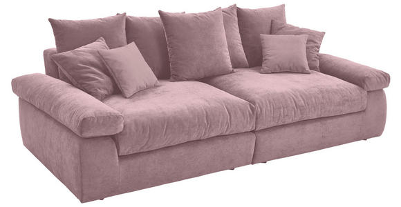 BIGSOFA Feincord Rosa  - Schwarz/Rosa, Design, Kunststoff/Textil (260/90/140cm) - Carryhome